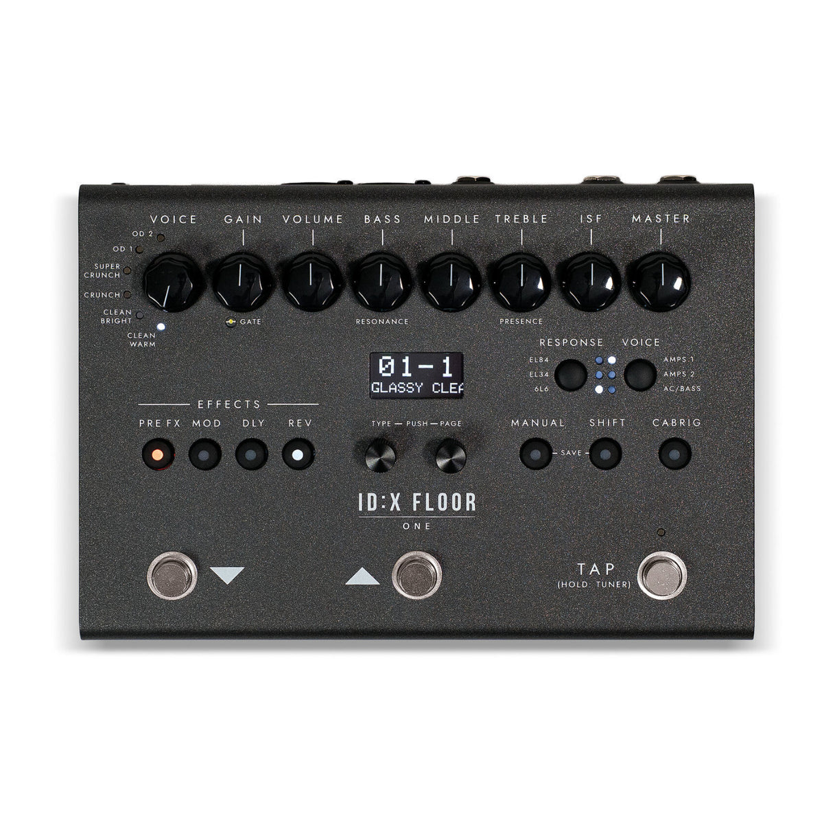 Blackstar ID X Floor One Multi Effects Pedalboard with Amp Modeling (Black)
