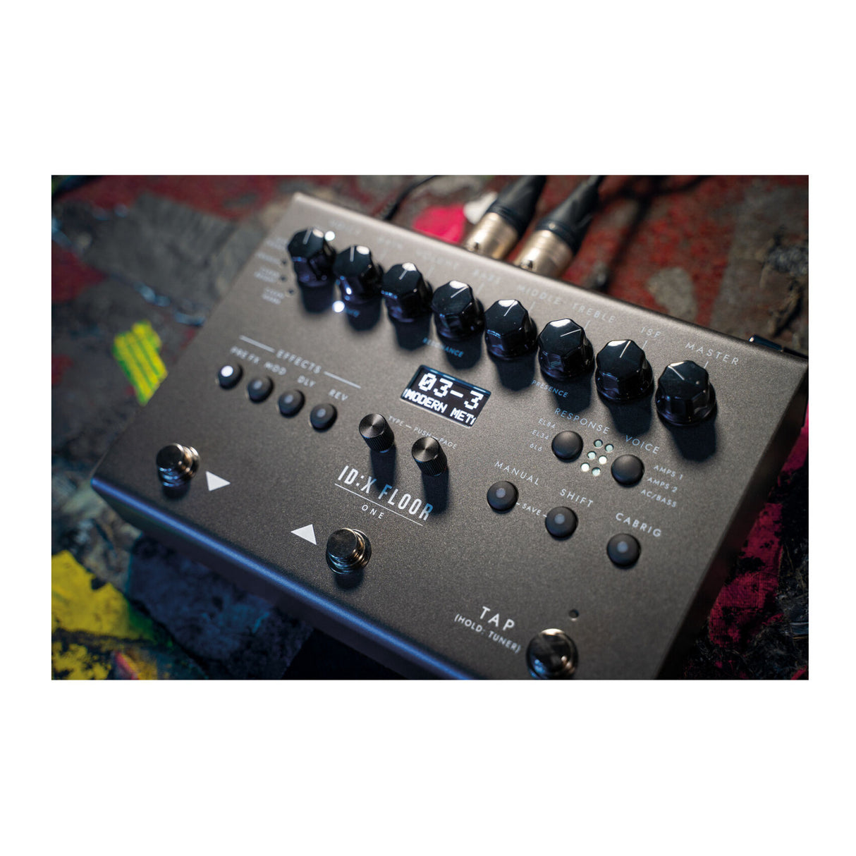 Blackstar ID X Floor One Multi Effects Pedalboard with Amp Modeling (Black)