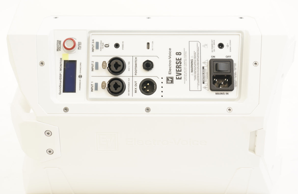Electro-Voice EVERSE 8 2 Way White Battery Powered Loudspeaker with Bluetooth (Used)