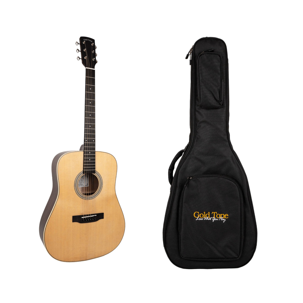 Gold Tone The Dread Acoustic-Electric Guitar with Bag (Satin Natural)