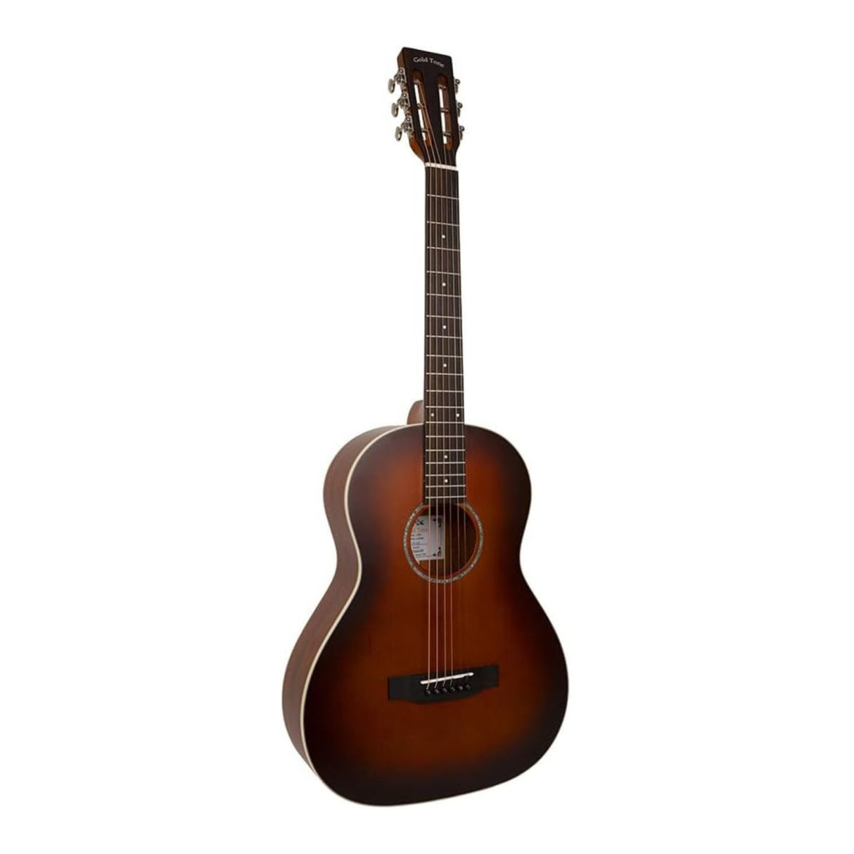 Gold Tone The Parlor Acoustic-Electric All Solid Wood Guitar with Bag (Burst)