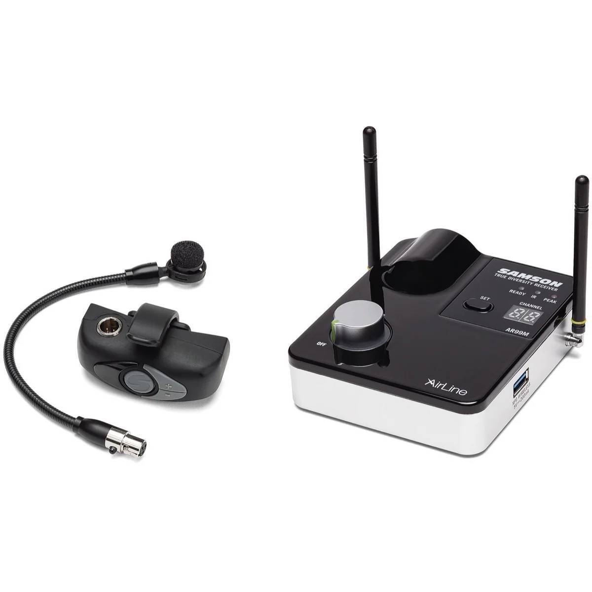 Samson AirLine AWXm Wind Instrument Wireless System w/ HM60 Mic ATX/AR99m D Band (Open Box)