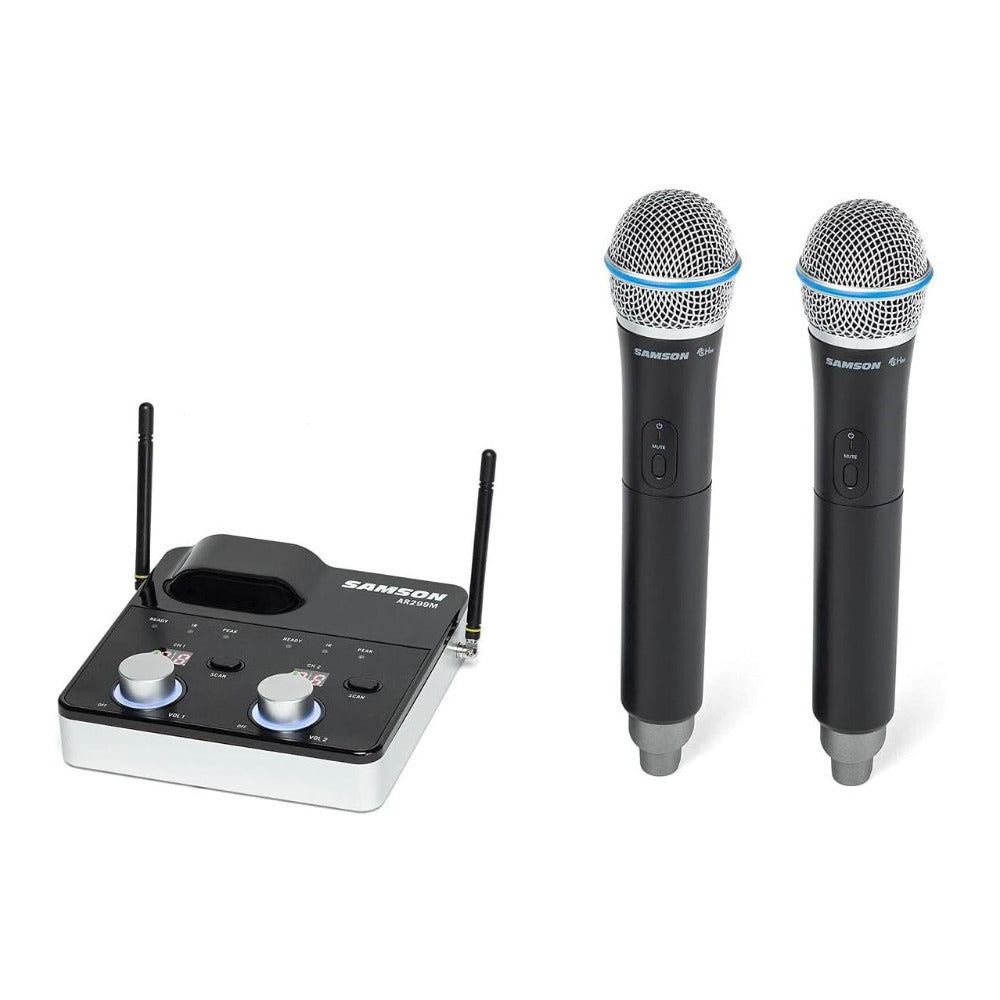 Samson Concert 288m Dual Handheld Wireless System with Tabletop Receiver (D Band)
