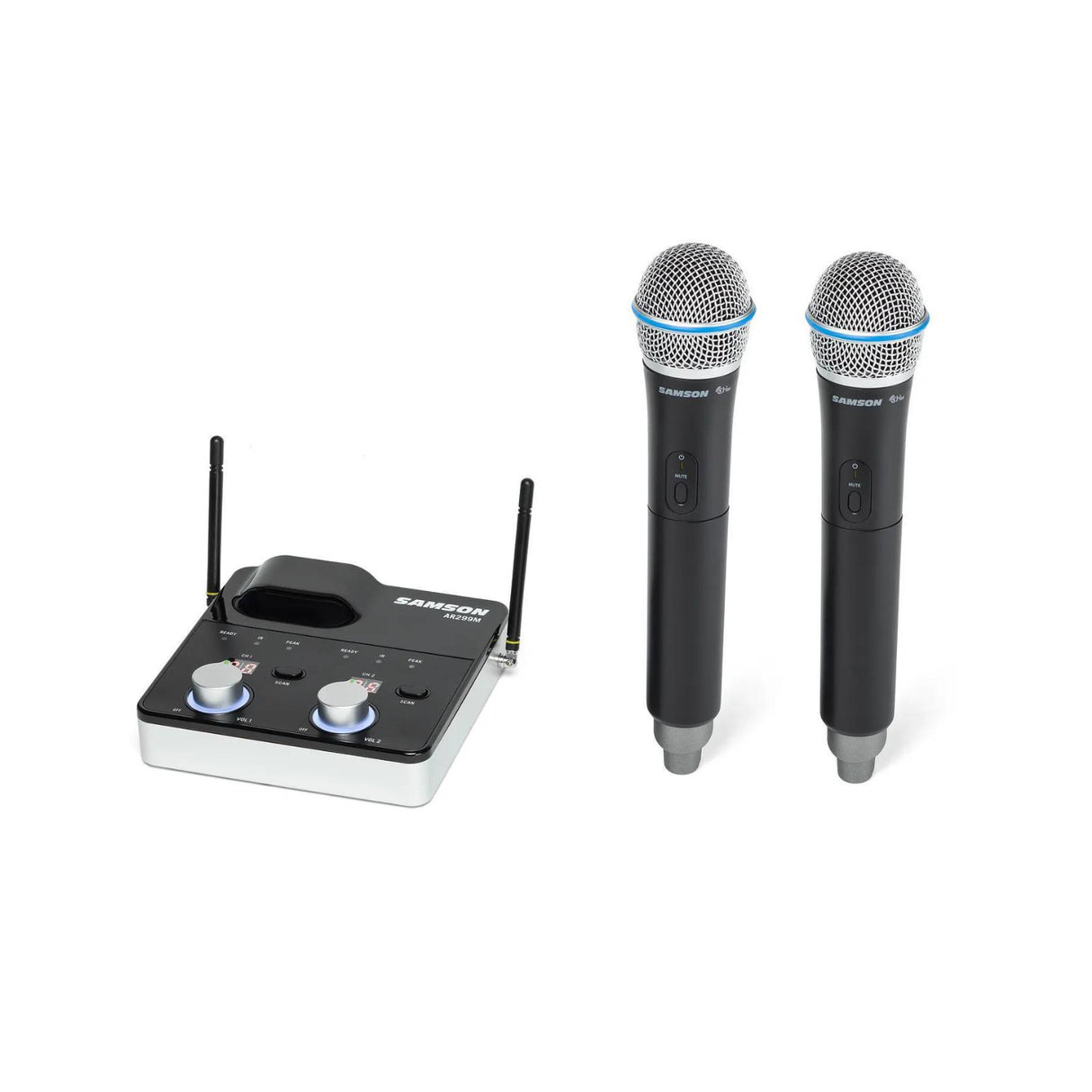 Samson Concert 288m Dual Handheld Microphone Wireless System with Tabletop Receiver (K Band)