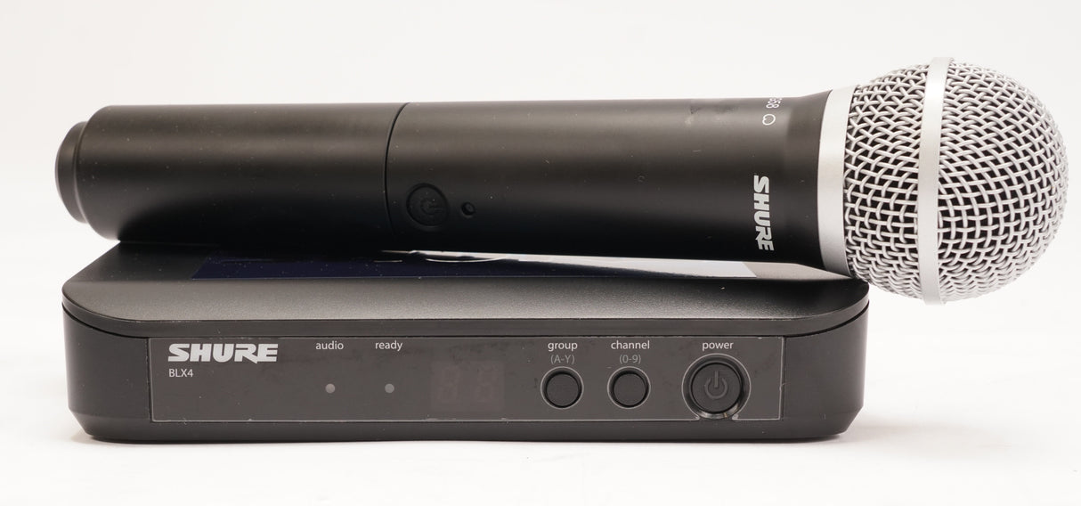 Shure BLX24/PG58 Wireless Vocal System with PG58 Microphone, H10 Frequency Band (Used)
