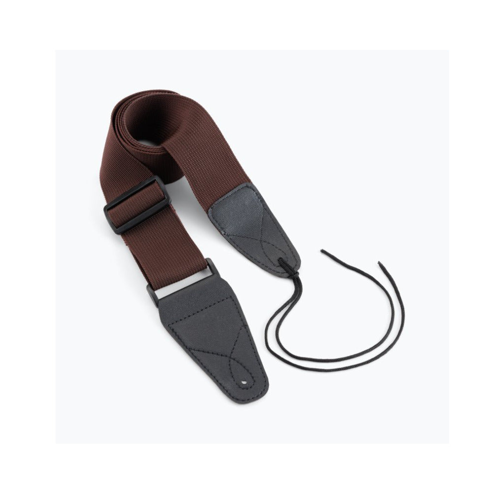 On-Stage GSA10BR Guitar Strap with Leather Ends (31 to 52 Inches, Brown)