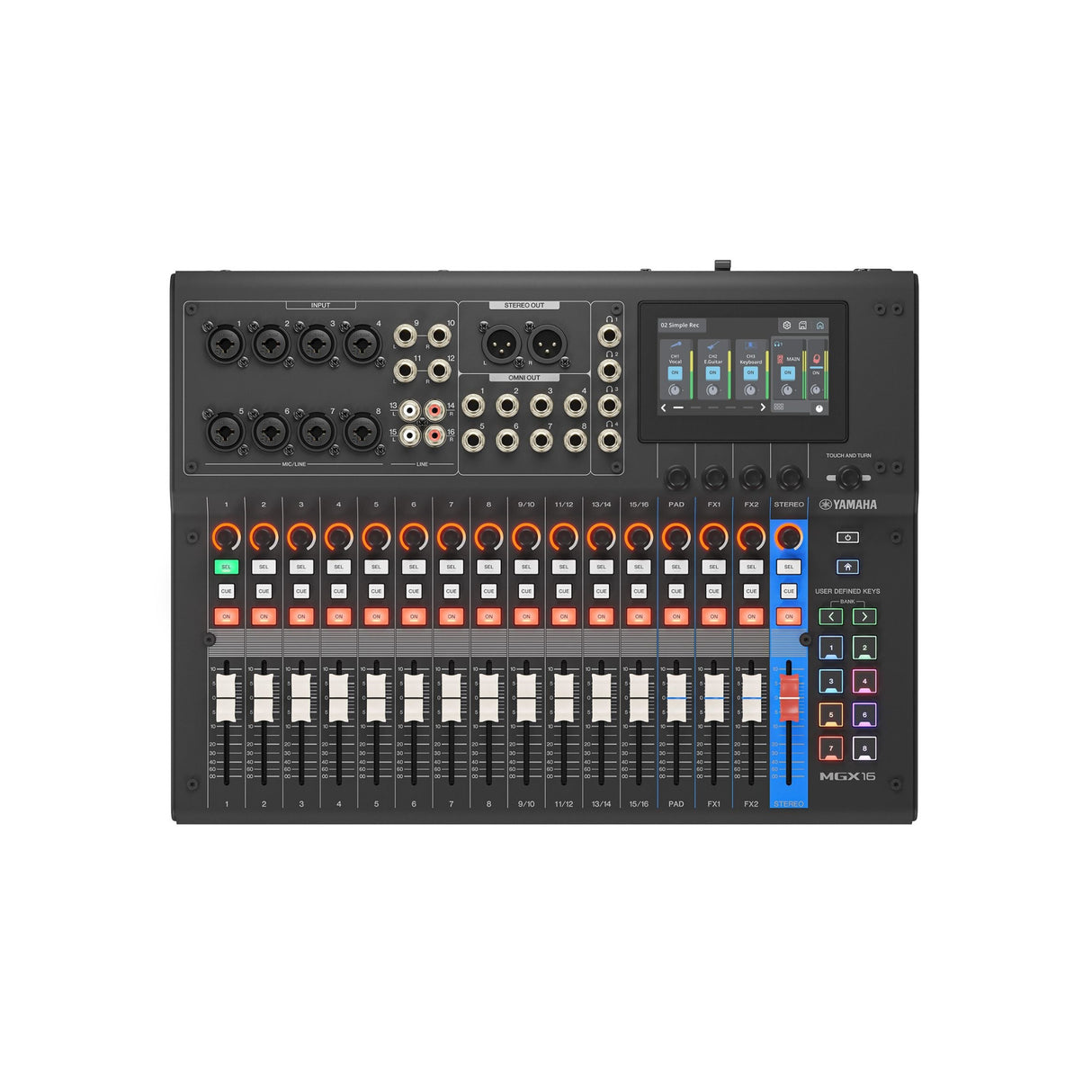 Yamaha 22-Channel Digital Mixing Console with Audio Interface with 8 Mic Preamps (Black)