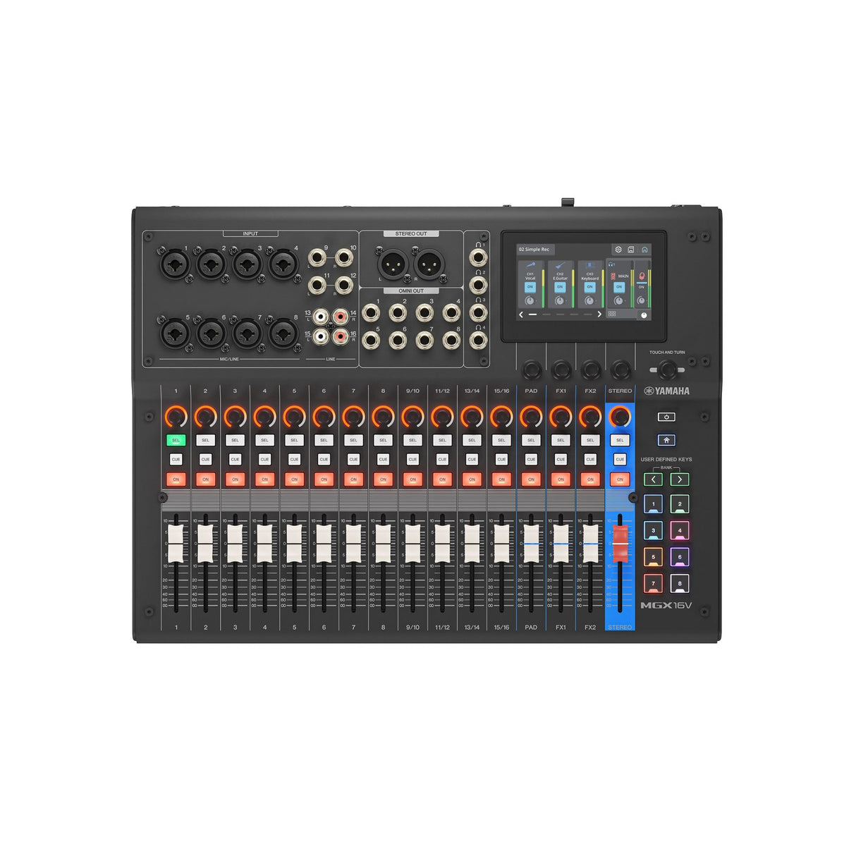 Yamaha 22-Channel Digital Mixing Console with 4K HDMI Video and Dual USB-C Audio Interface (Black)