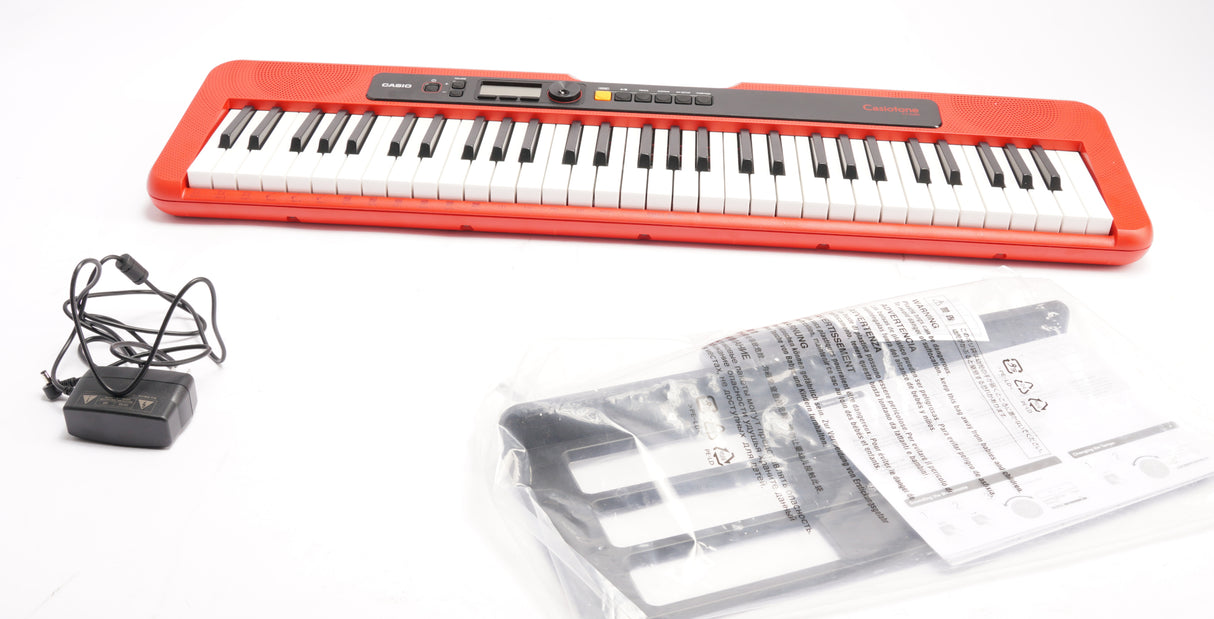 Casio Casiotone 61-Key Portable Keyboard (Red) (Open Box)