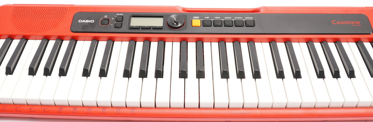Casio Casiotone 61-Key Portable Keyboard (Red) (Open Box)
