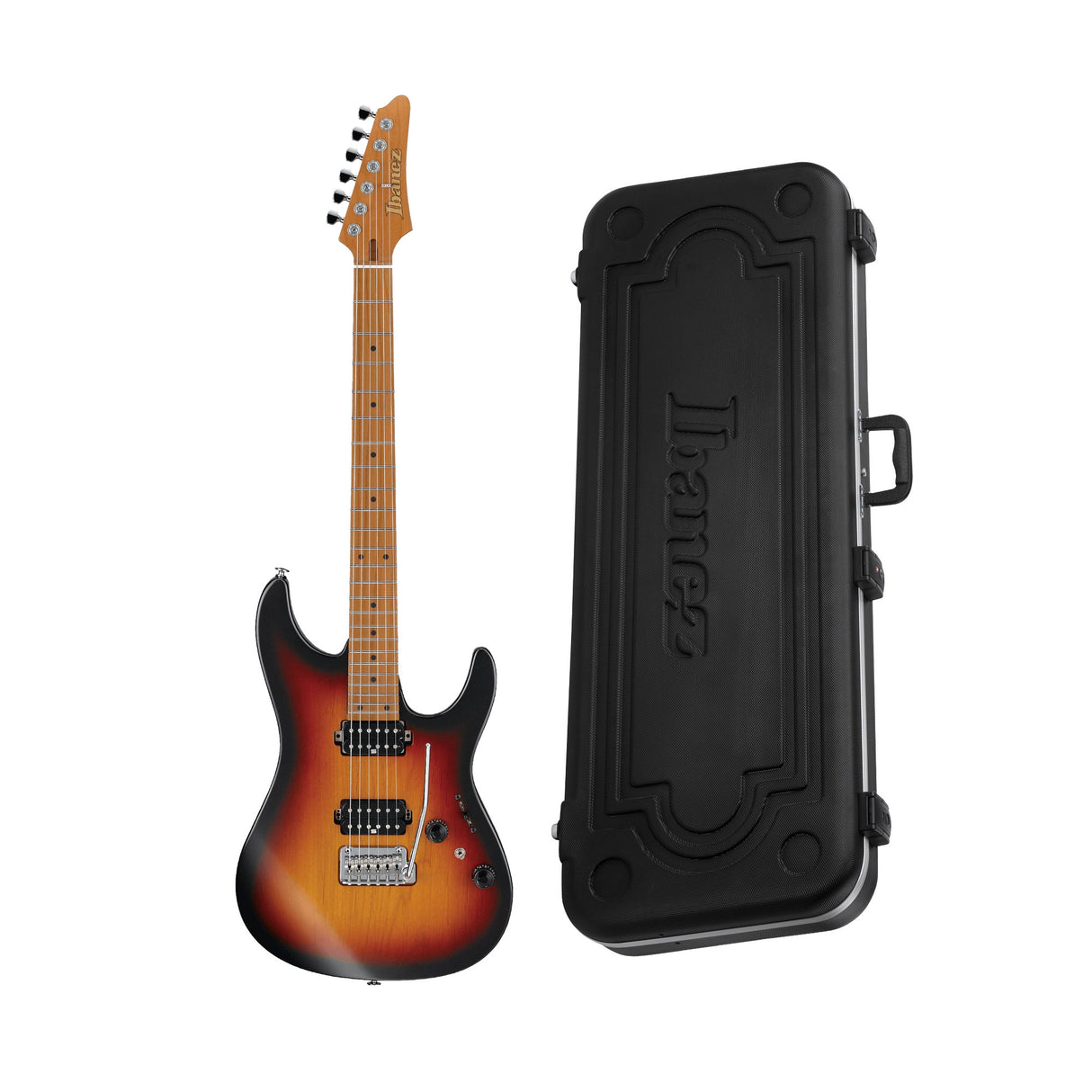 Ibanez AZ Prestige 6 String Electric Guitar w/Case - Tri Fade Burst Flat