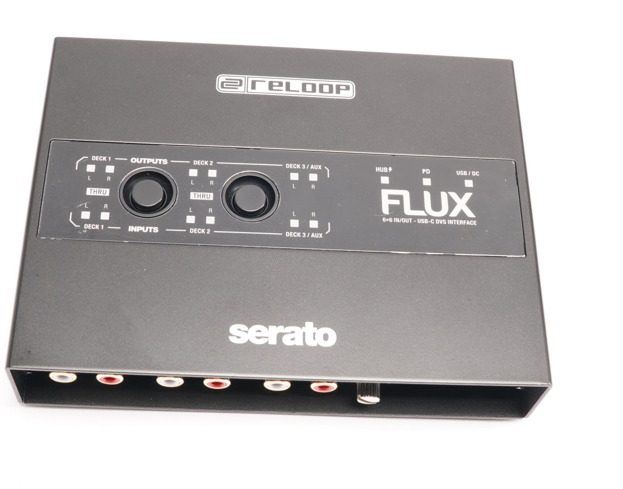 Reloop Flux 6x6 In/Out USB-C DVS Flexible, Robust, and Roadworthy Interface (Used)