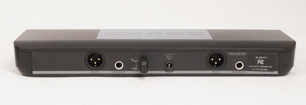 Shure BLX288/PG58 Wireless Vocal System with PG58 Handheld Transmitters, H11 Frequency Band (Used)