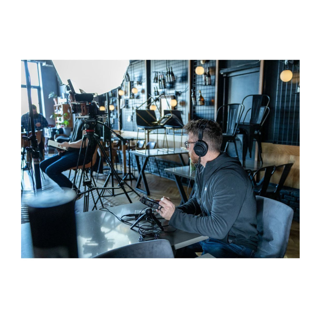 Zoom H4essential 4-Track Handy Recorder and Hairy Windscreen Bundle