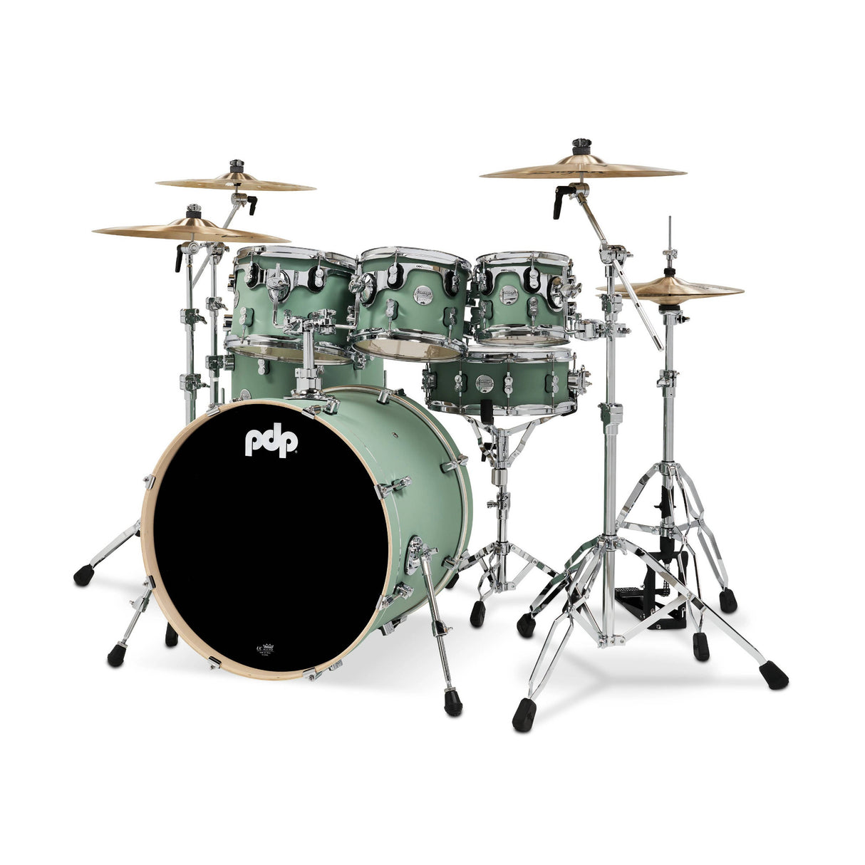 PDP Concept Series Maple 7-Piece Drum Shell Pack (Satin Seafoam)