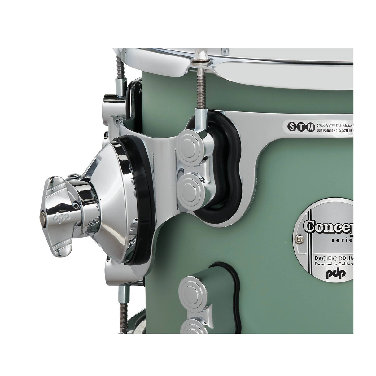 PDP Concept Series Maple 7-Piece Drum Shell Pack (Satin Seafoam)