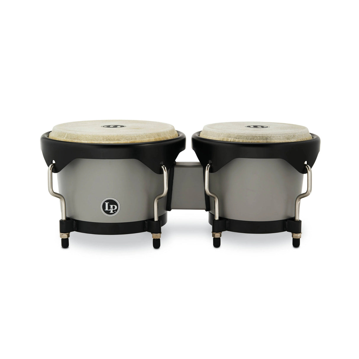 Latin Percussion 6 1/4-Inch and 7 1/4-Inch Bongos with Carrying Bag (Slate Grey)