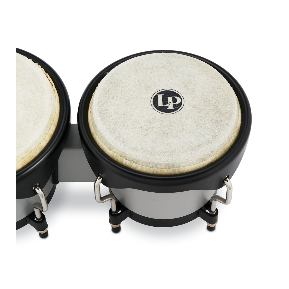 Latin Percussion 6 1/4-Inch and 7 1/4-Inch Bongos with Carrying Bag (Slate Grey)