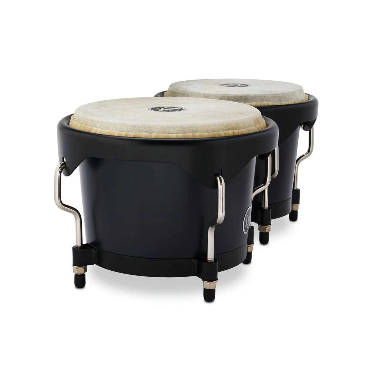 Latin Percussion 6 1/4-Inch and 7 1/4-Inch Bongos with Carrying Bag (Onyx)