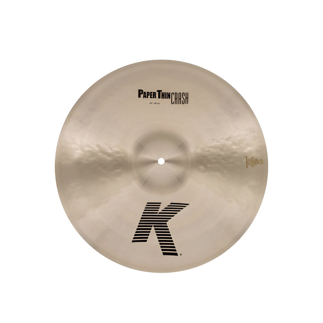 Zildjian K 18-inch Paper Thin Crash Cymbal with Buttery Under-stick Feel