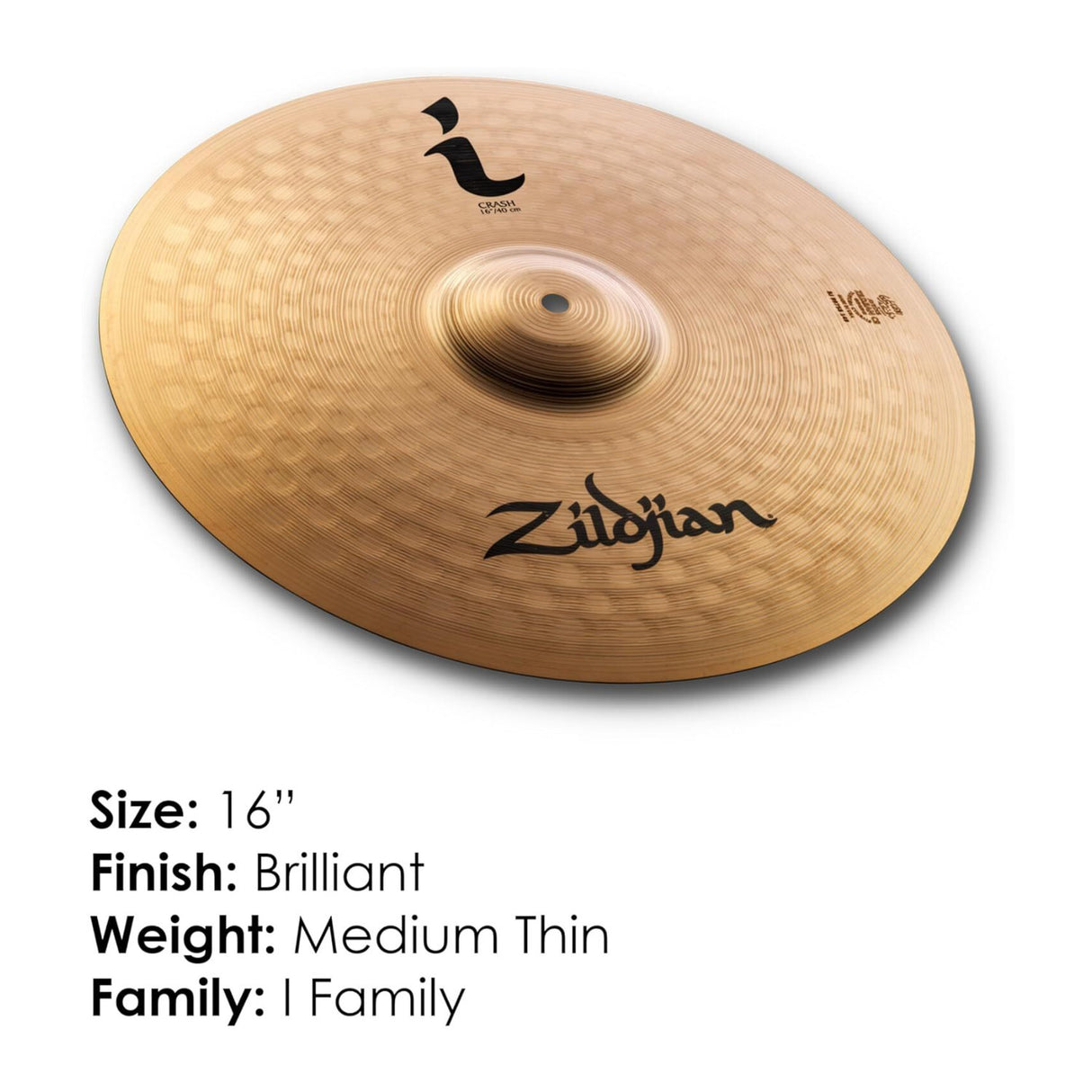 Zildjian Company 16-inch I Series Crash Cymbal (Brilliant)