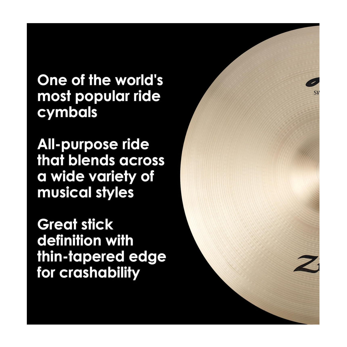 Zildjian A Series Sweet Ride Cymbal (21 Inches)