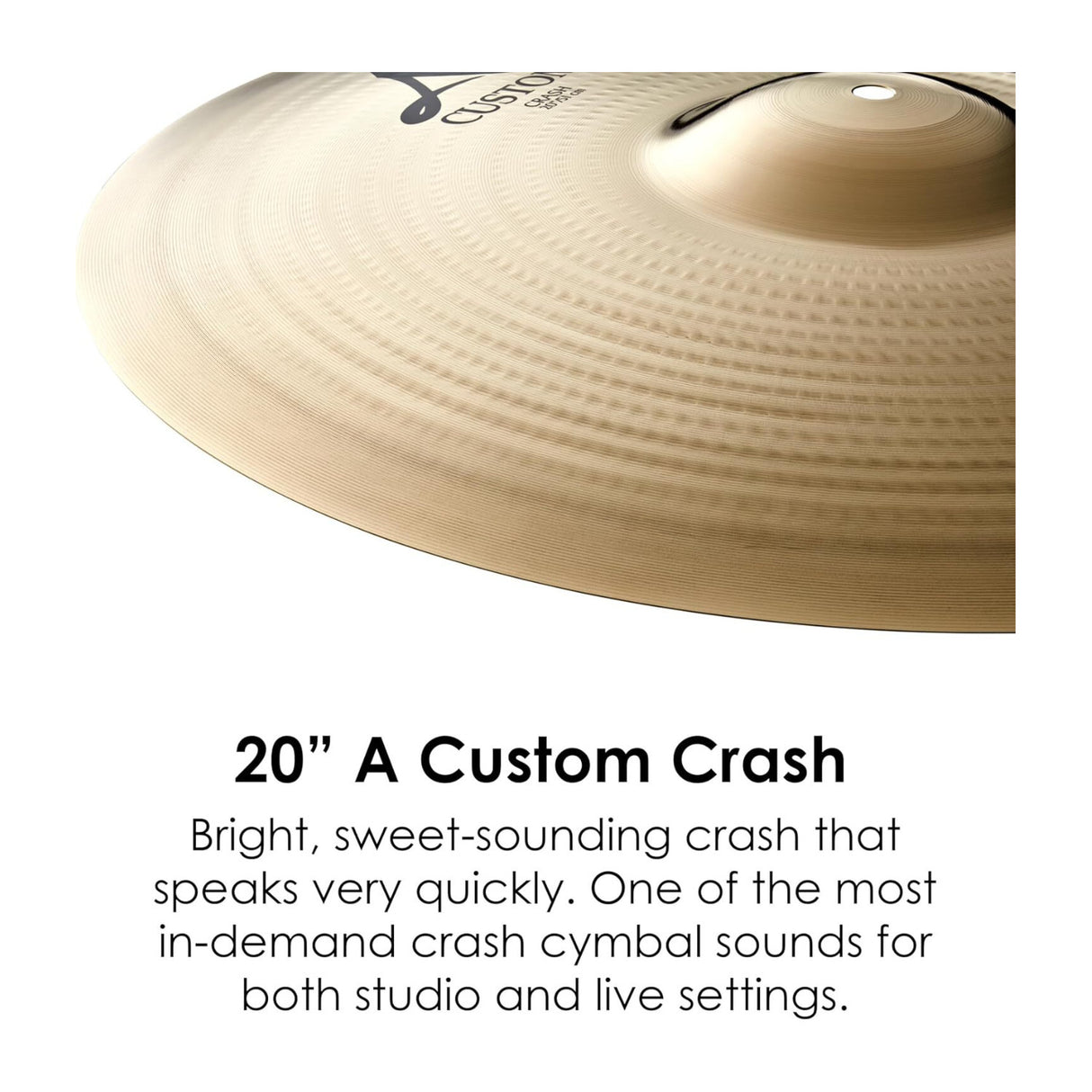 Zildjian A Custom Crash Cymbal (20 Inches, Thin)