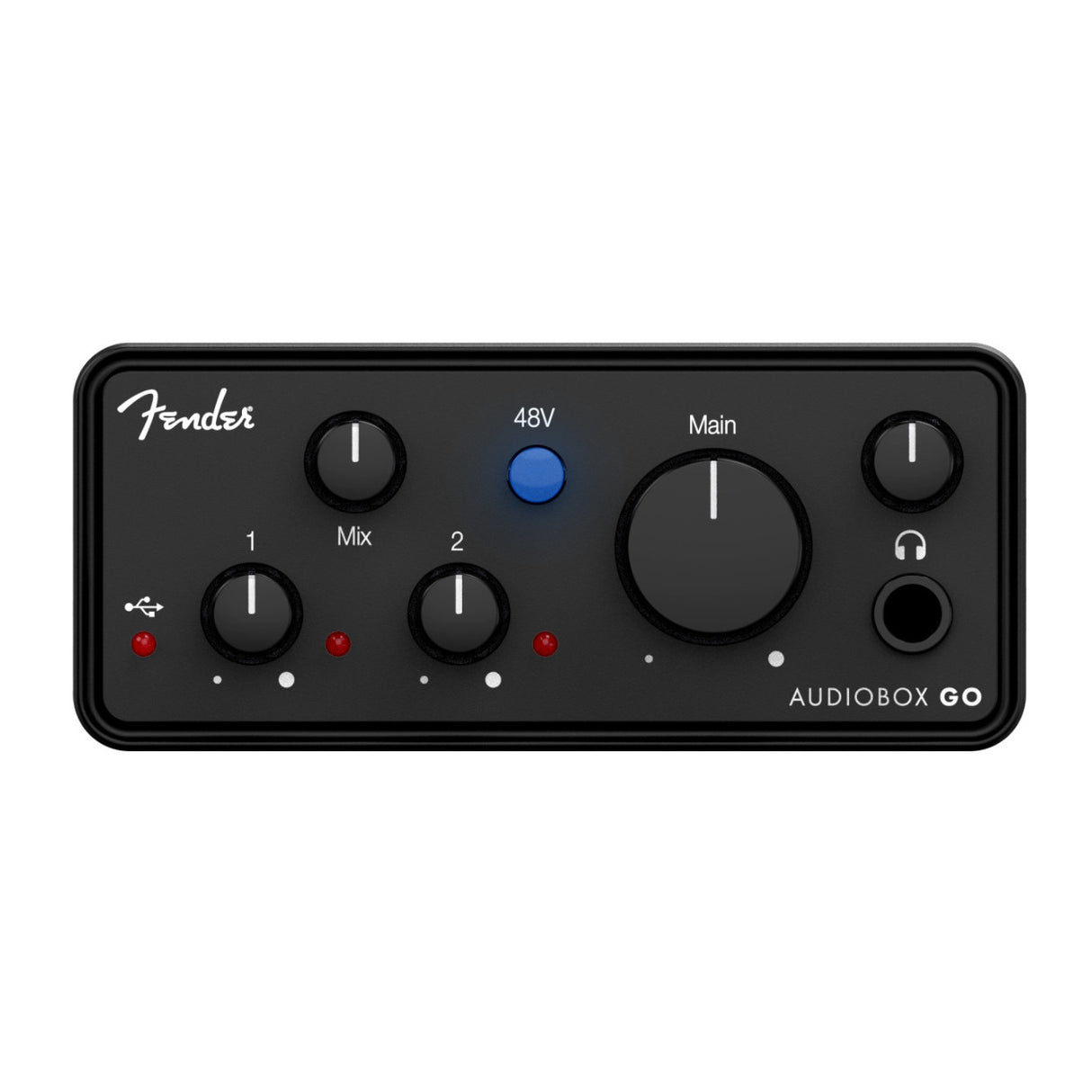 Fender AudioBox GO USB C Audio Interface with Instrument Input (Black)