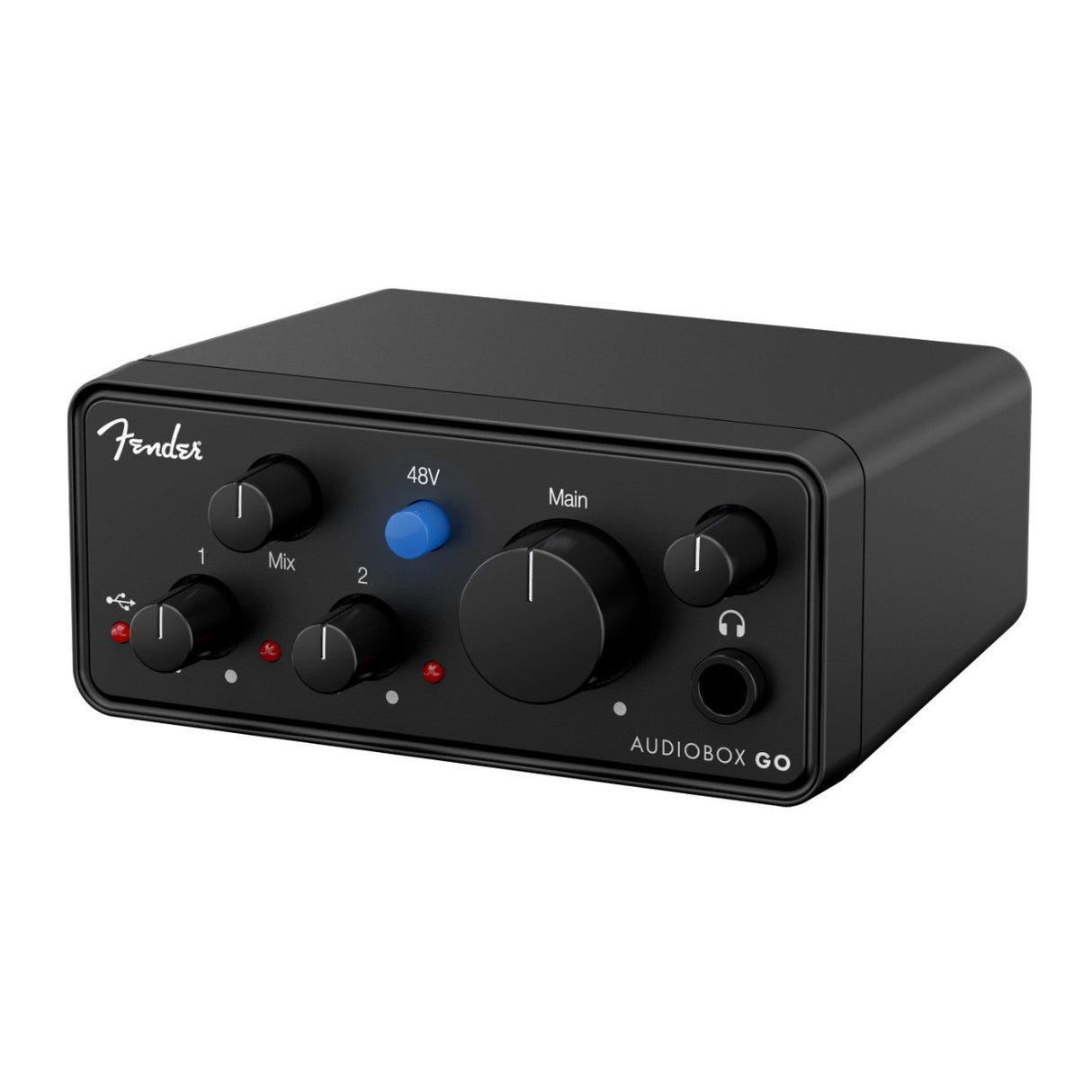 Fender AudioBox GO USB C Audio Interface with Instrument Input (Black)