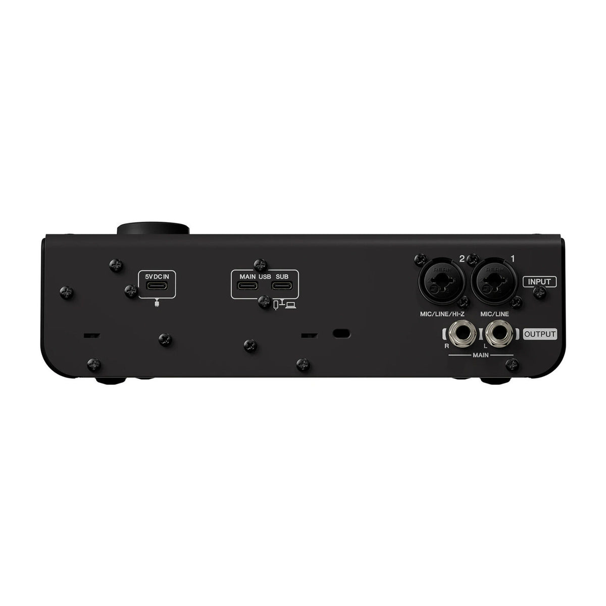 Yamaha URX22 4x2 USB-C Audio Interface with Touchscreen DSP (Black Finish) (Open Box)