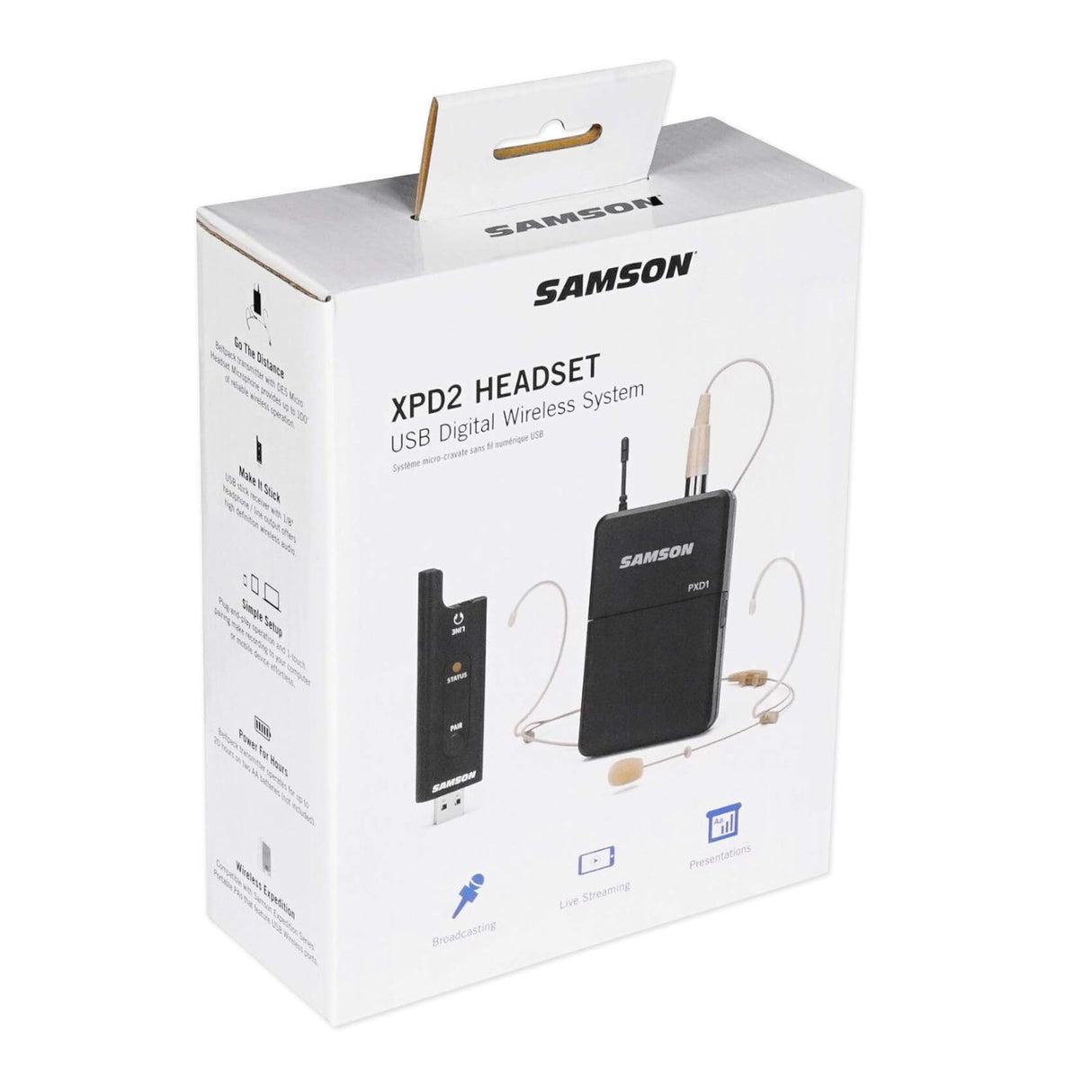Samson XPD2 Headset USB Digital Wireless System