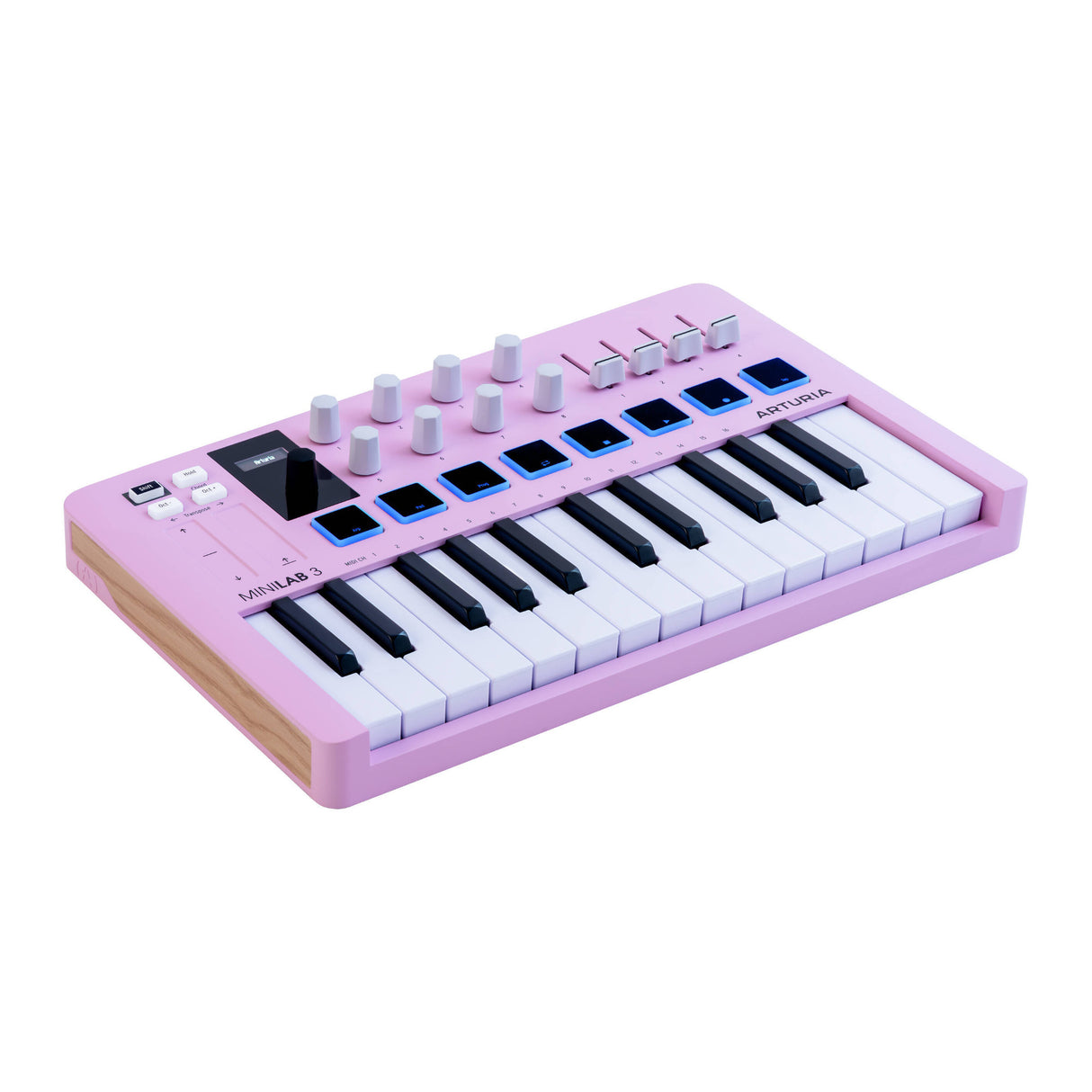 Arturia MiniLab 3 Compact MIDI Keyboard and Pad Controller (Rose Quartz)