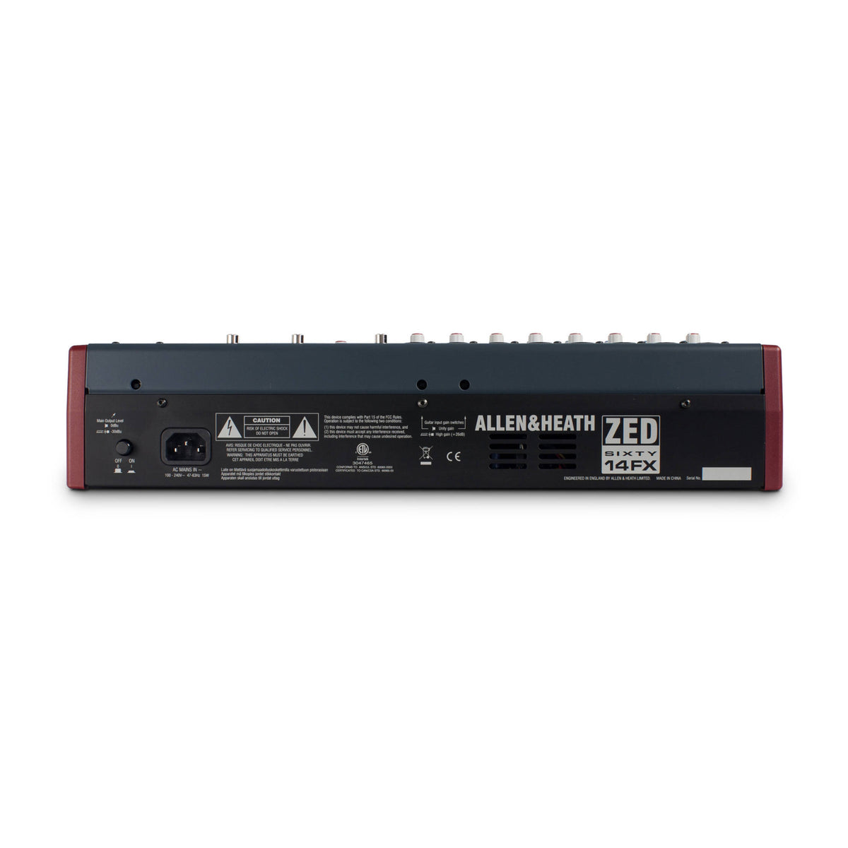 Allen & Heath ZED60-14FX Live and Studio Mixer with Digital FX and USB Port (Open Box)
