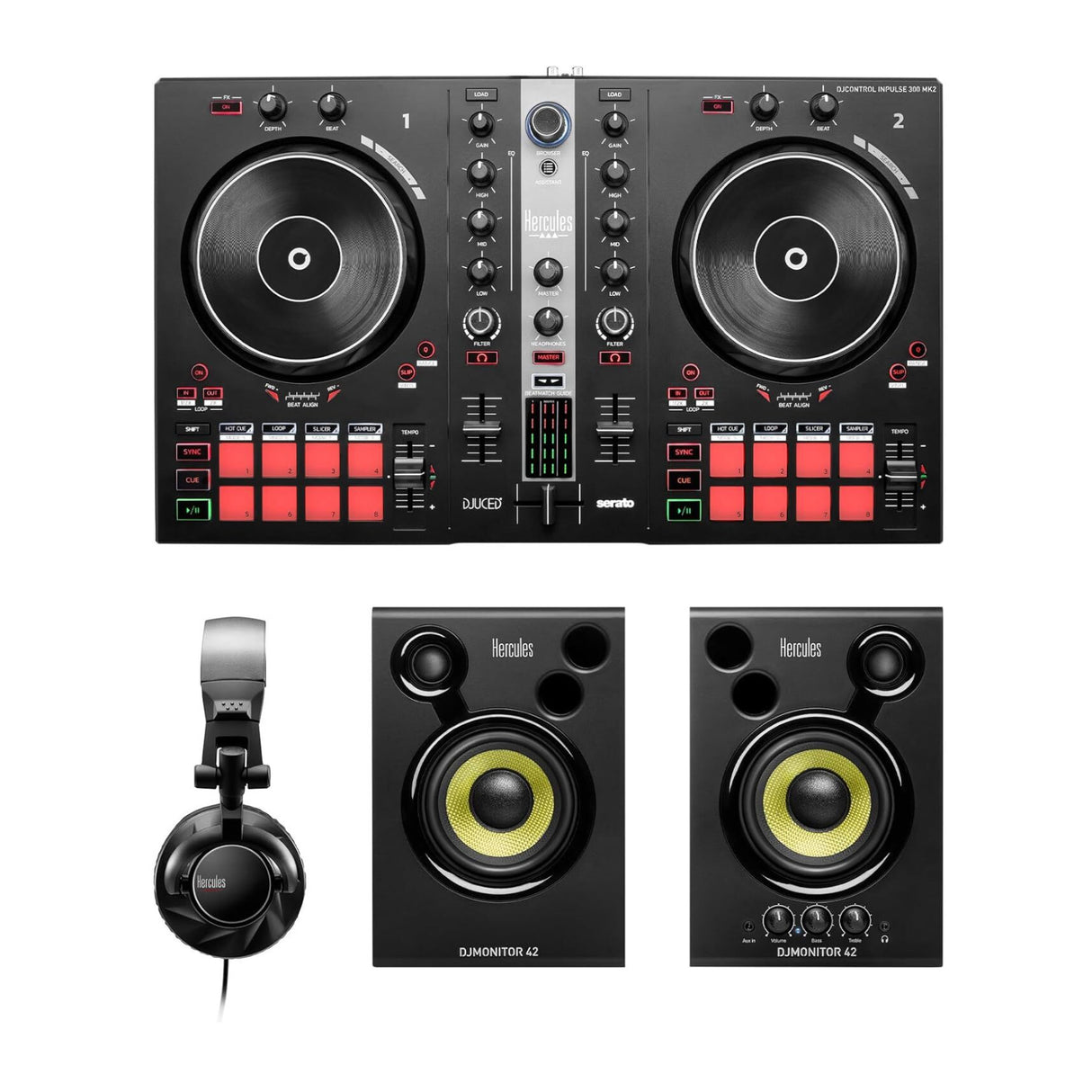 Hercules DJ Essentials Kit - All-in-One Kit to Learn DJ