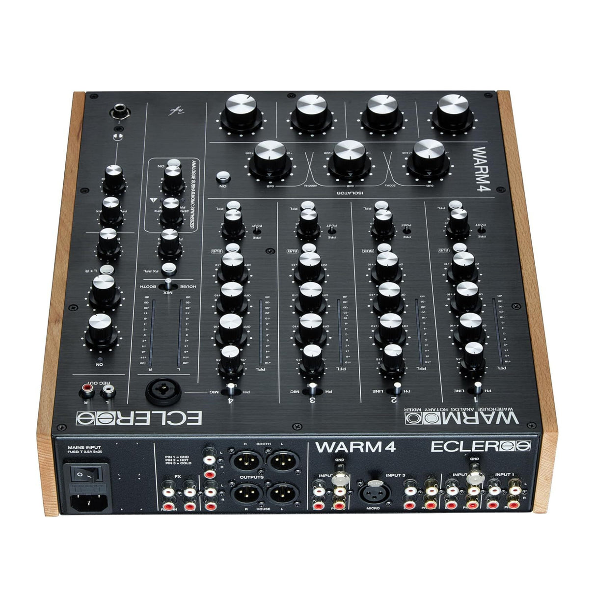 Ecler WARM4 Professional 4-Channel Analogue Rotary DJ Mixer