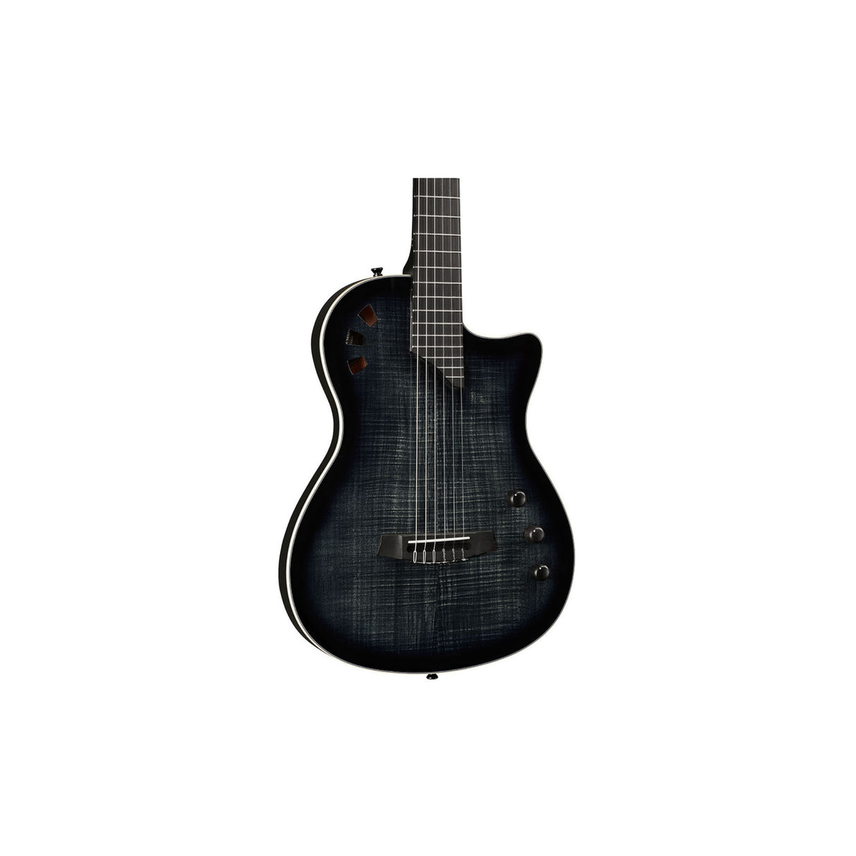 Cordoba Stage Nylon 6-String Electric Guitar with Gig Bag (Black Burst)