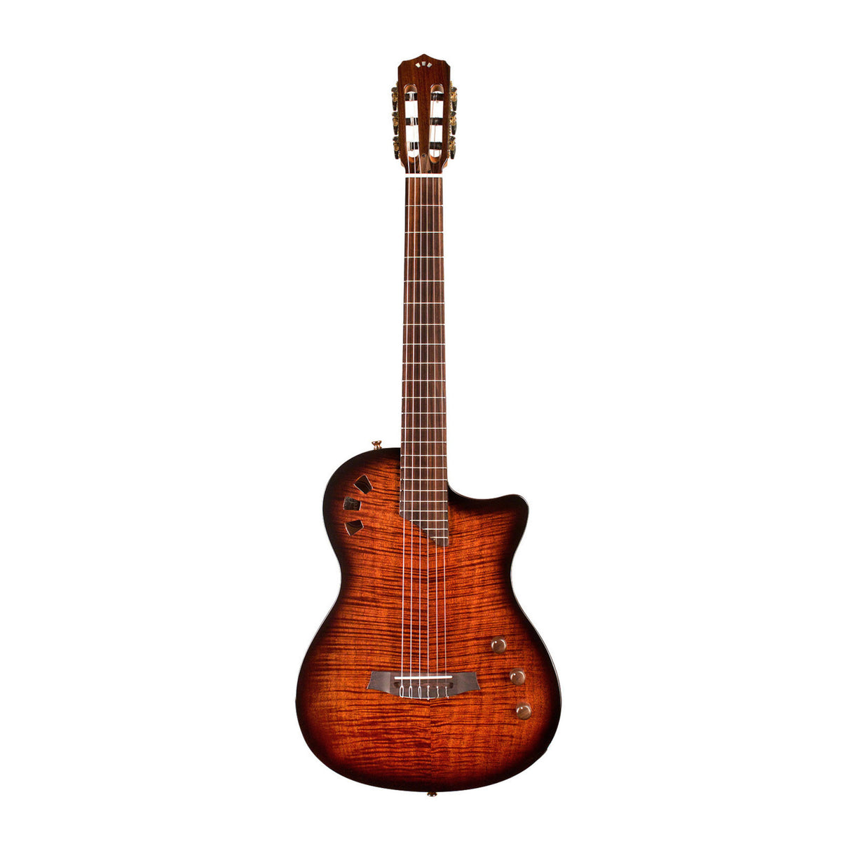 Cordoba Stage Nylon 6-String Electric Guitar with Gig Bag (Edge Burst)