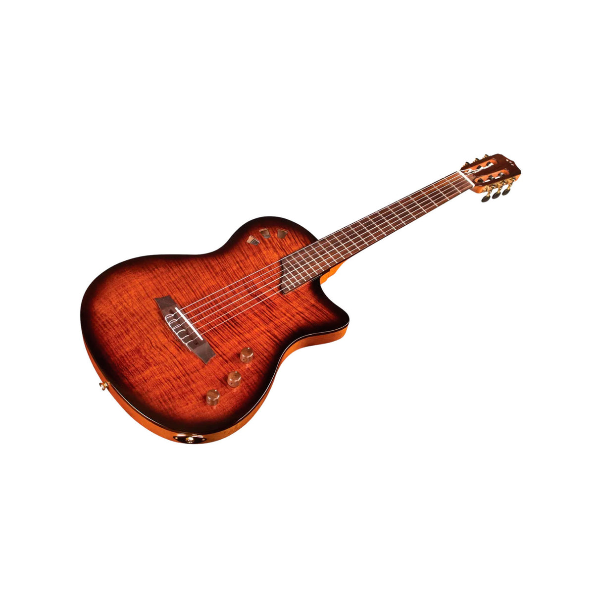 Cordoba Stage Nylon 6-String Electric Guitar with Gig Bag (Edge Burst)