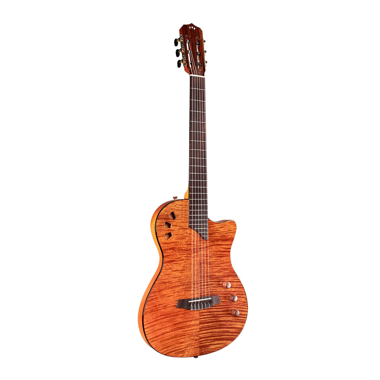 Cordoba Stage Nylon 6-String Electric Guitar with Gig Bag (Natural Amber)