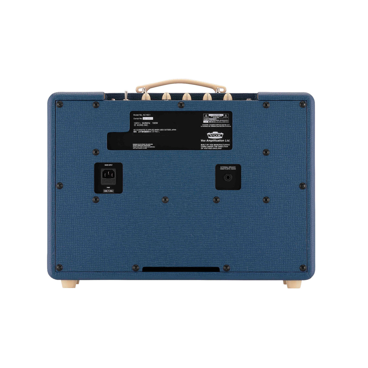 VOX AC10 1x12 Inch 10W Combo Guitar Amplifier (Limited Edition Royal Blue)
