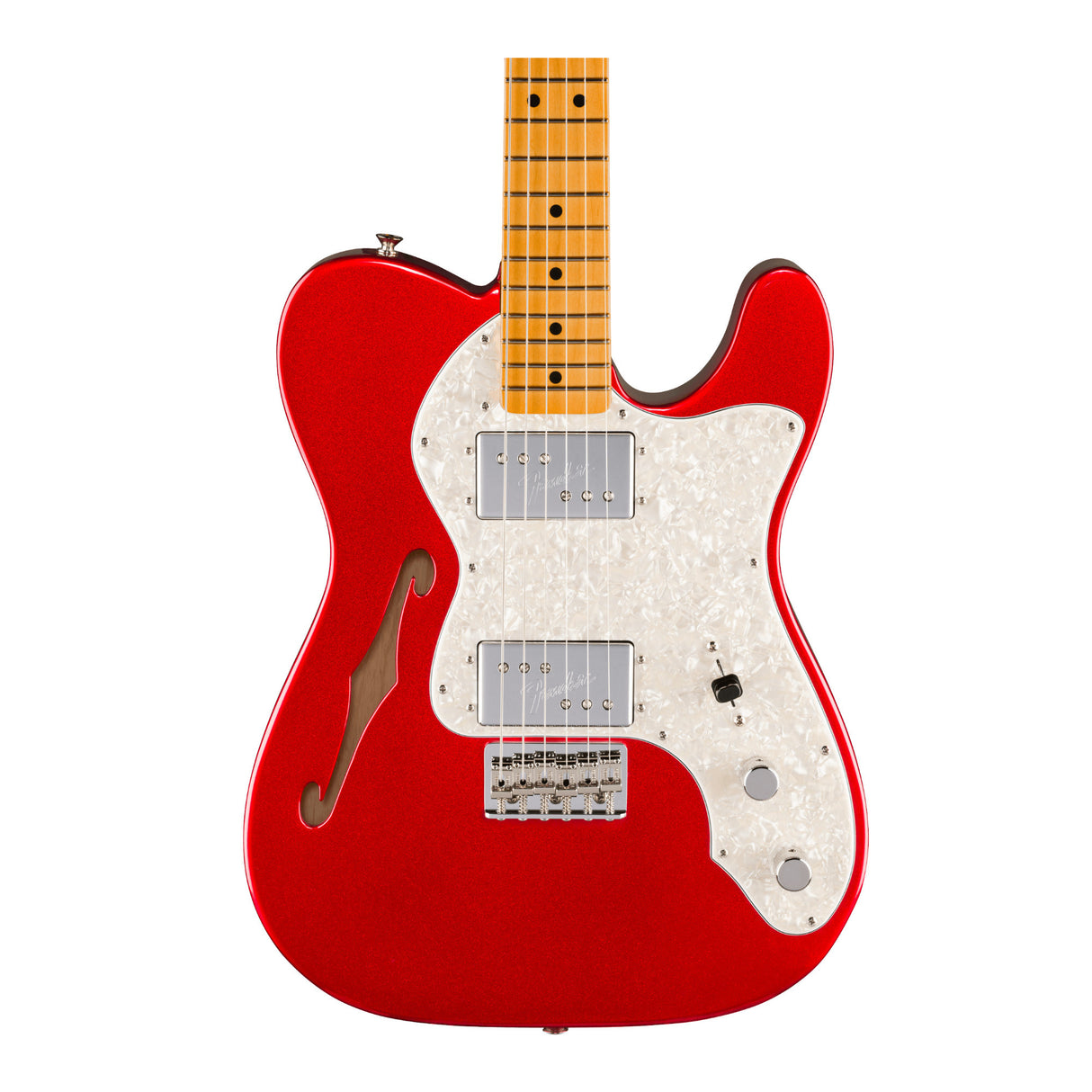 Fender American Vintage II 1972 Telecaster Thinline, Maple Fingerboard, Candy Apple Red