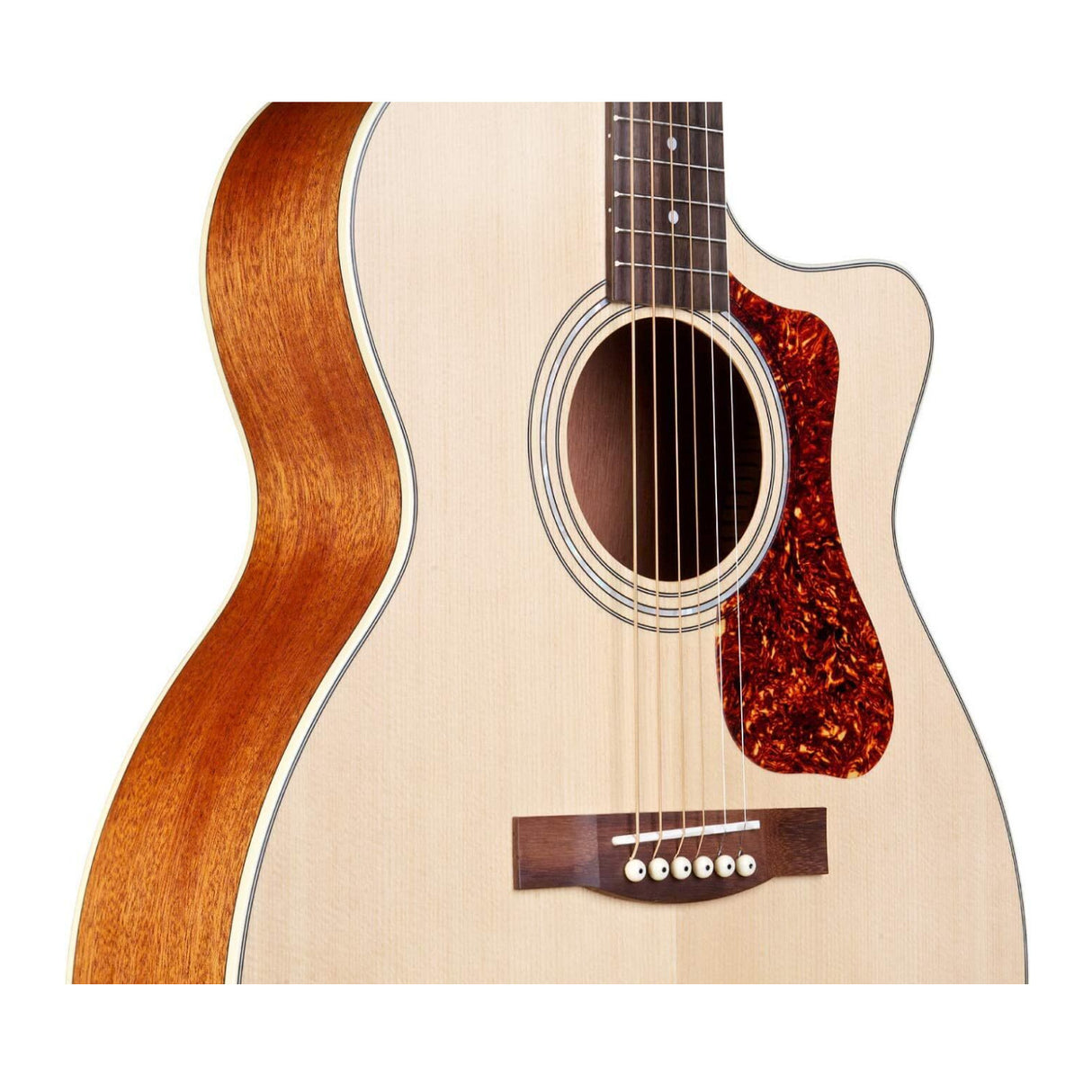 Guild OM240CE Natural Acoustic Electric Guitar