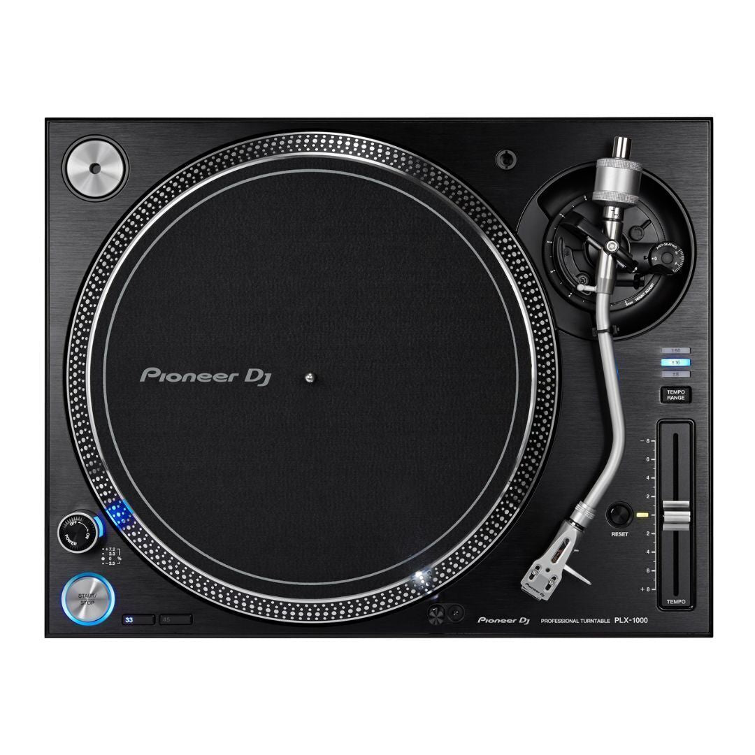 Pioneer DJ PLX-1000 Direct Drive Analog Turntable (Black) with Amplifier System