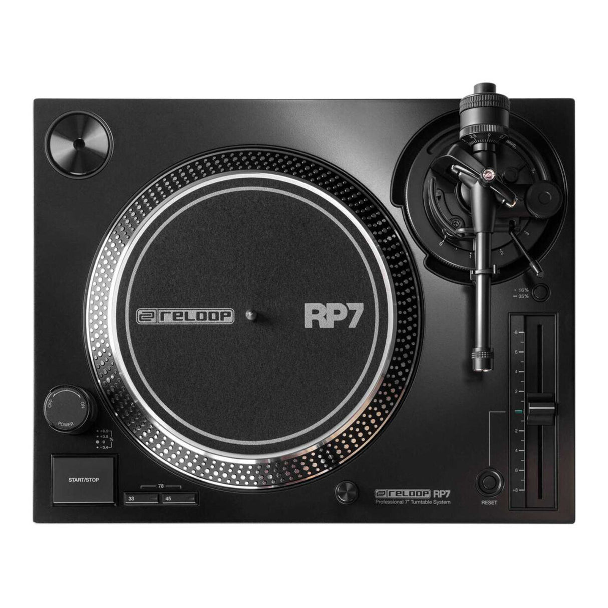 Reloop RP-7 Pro 7in Vinyl Turntable System with Amplifier and FR Speaker Bundle