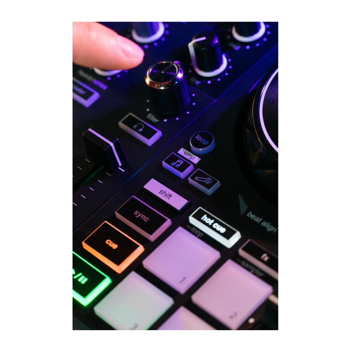 Hercules DJControl Inpulse 200 MK3 DJ Controller 2 Deck USB C Mixer (Black)