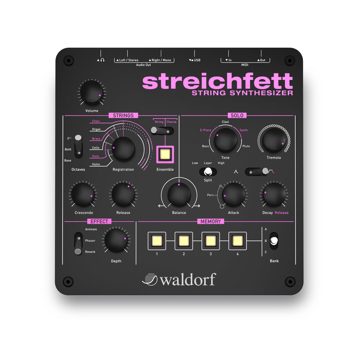 Waldorf Streichfett String Synthesizer Desktop Module
