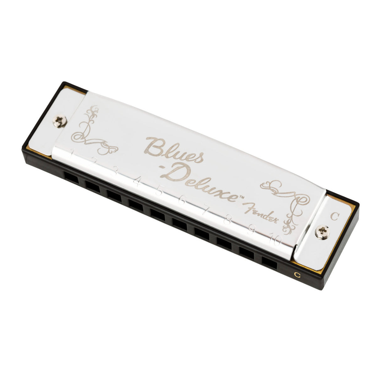 Fender Blues Deluxe Harmonicas, Key of C with Blister Card Package Included
