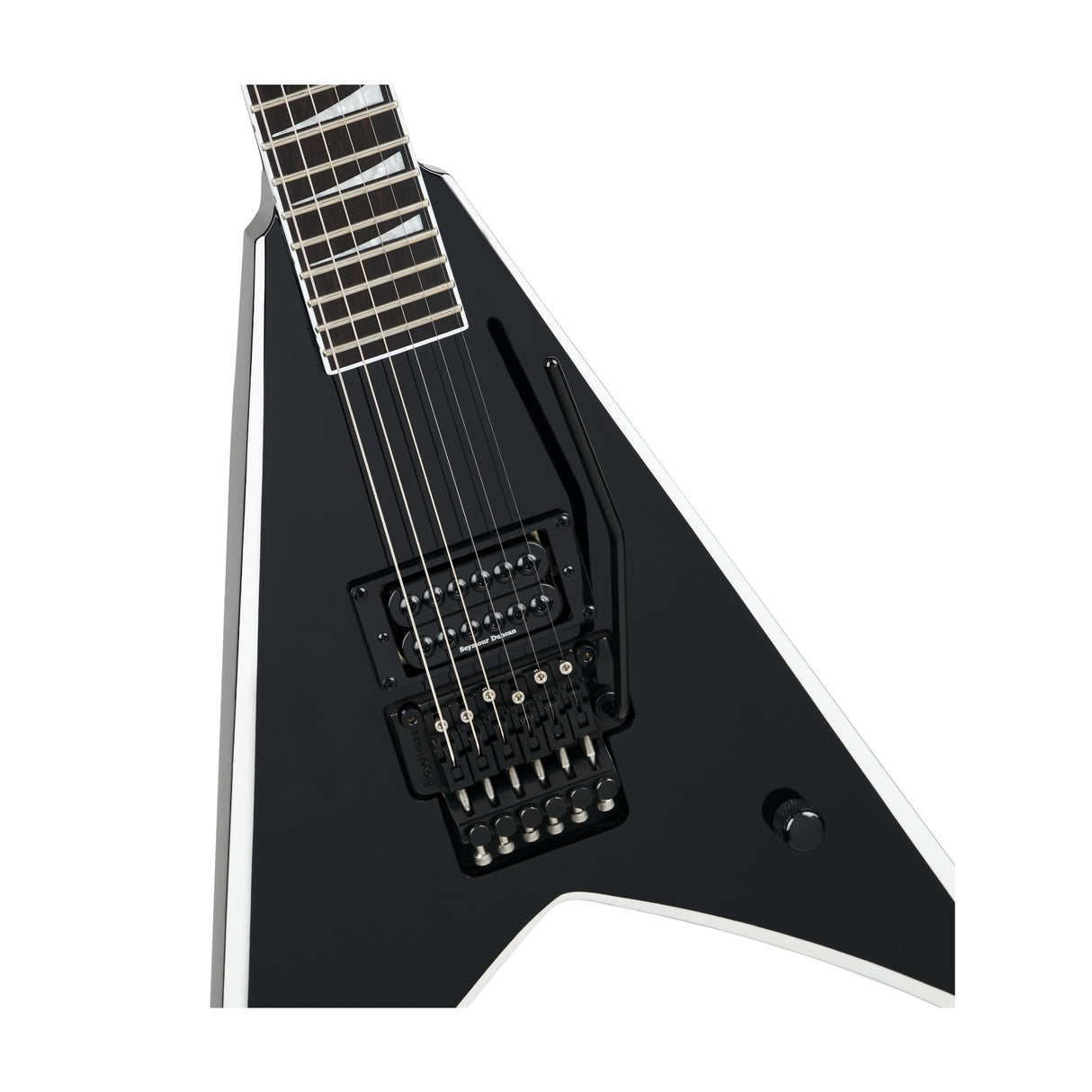 Jackson Pro Series Signature Wes Borland King V Guitar (Black with White Bevels)