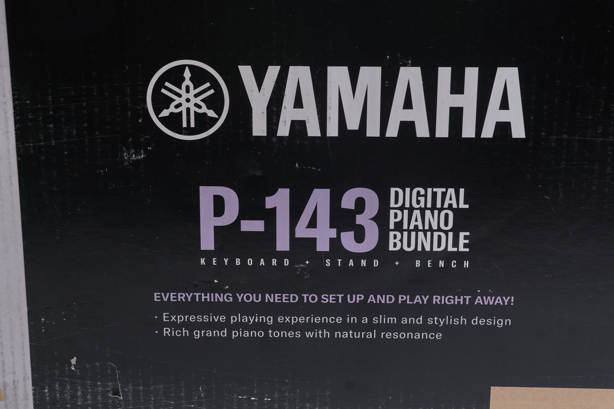 Yamaha P143LXB Digital Piano Home Bundle (Black) (Open Box)