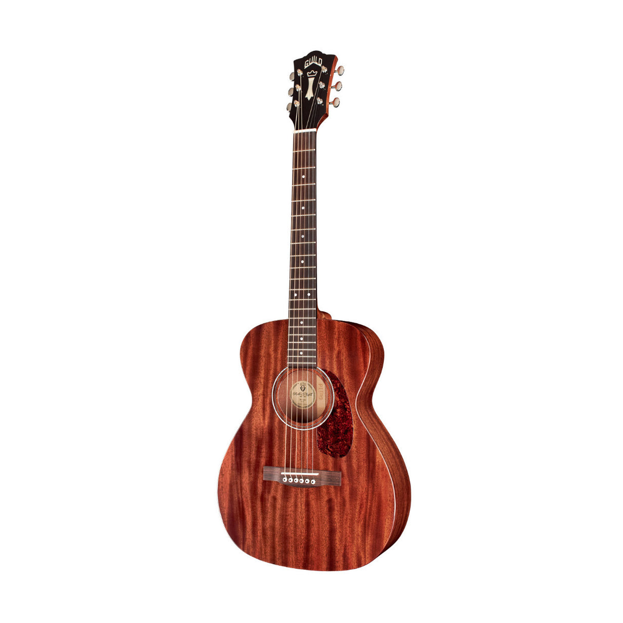 Guild M-120 Natural Acoustic Guitar with Solid Mahogany Body (Gloss Finish)
